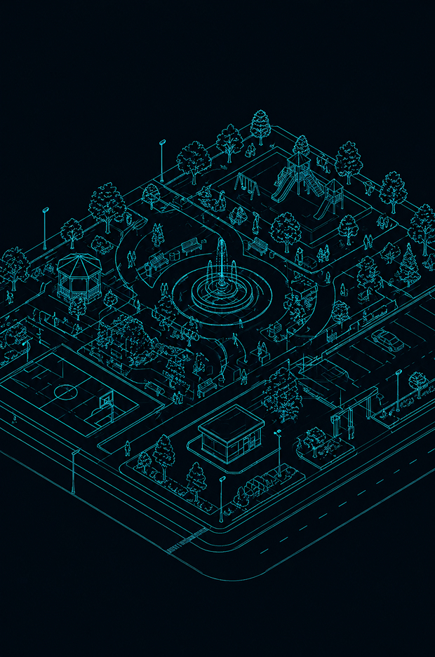AI-enabled public safety and incident awareness monitoring in a public park